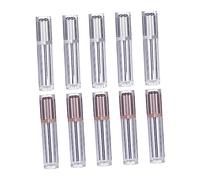 MERRYHAPY 10 Pièces Lot De Tubes De Gloss Vides Argentés Flacons De Soin à Lèvres Rechargeables Transparents