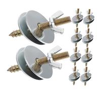 MERRYHAPY 10 pièces Vis et Écrous pour Cage Oiseaux Fixations Stables pour Perchoirs et Supports de Reproduction Accessoires Métalliques pour Hamster et Oiseaux Installation Facile et