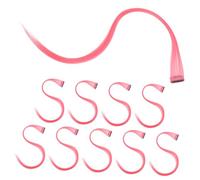 MERRYHAPY 10pièces Extensions De Cheveux Longs Pour Femmes Lisses Accessoires Capillaires Extensions De Cheveux à Clips Pour Femmes Raides Pour Filles
