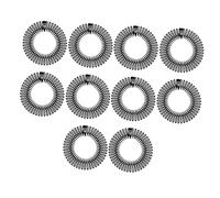 MERRYHAPY 10pièces Peigne Circulaire Élastique Flexible Lot De Peignes Plastique Pour Cheveux Pour Coiffer Et Place Lors De Maquillage Et Douche