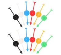 MERRYHAPY 12 pièces Lot de Flèches Plastiques pour Jeux de Société Pointeurs Rotatifs DIY Accessoires Ludiques pour Animation Familiale et Enseignement Mathématique