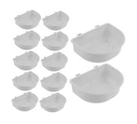 MERRYHAPY 15 Pièces Gamelles Suspendues pour Cage Animal Bols Eau et Nourriture pour Petits Chiens Chats et Lapins Accessoires de Chenil Gris Faciles à Nettoyer et Durables