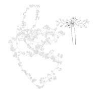 MERRYHAPY 1ensemble Bandeau De Mariage Perles Pour Filles Accessoire Élégant Pour Cérémonies Tiare Artisanale Pour Mariée Et Première Communion