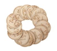 MERRYHAPY 1ensemble Cartes Bois Pour Nourrissons Cartes Pour Photographier Les Moments Précieux Du