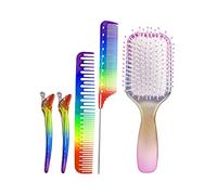 MERRYHAPY 1ensemble Peigne De Coiffure Multi- Avec Set De Peignes Massage Pour Cheveux Démêlés Et Soins Capillaires à Domicile Ou Salon