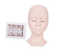 MERRYHAPY 1ensemble Set De Tête Mannequin Amovible Pour Extension De Modèle Pratique Avec Yeux Remplaçables Tête Entraînement Pour Maquillage Et Massage Pour Salons Et Débutants Rose
