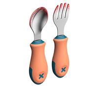 MERRYHAPY 1ensemble Set De Ustensiles De Repas Acier Inoxydable Pour Garçon Fille De Couverts De Formation Pratique Pour Apprendre à Manger Toute Sécurité