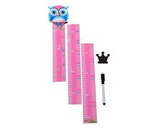 MERRYHAPY 1ensemble Sticker Mural Amovible Vinyle Toise Animaux Pour Garçon Fille Décoration Murale Colorée Pour Chambre Et Garderie Autocollant De Mesure De Hauteur Cartoon