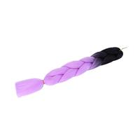 MERRYHAPY 1pièce Perruque Afro Tresses Dégradées Couleur Noire Et Postiche Synthétique De Mode Pour Dreadlocks Et Coiffures Festives