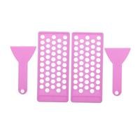 MERRYHAPY 2 ensembles Lipstick Filling Tray Cavities DIY Lip Balm Kit With Flexible Spatula For Homemade Lip Gloss And Sunscreen Stick