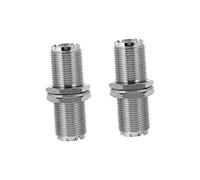 MERRYHAPY 2 pièces Adaptateur UHF Femelle à Femelle Compact et Connecteur Antenne Pratique et Durable Kit pour Extension Câble Radio et TV