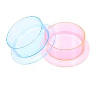 MERRYHAPY 2 pièces Bol pour Reptiles et Petits Animaux Anti-Renversement Distributeur Eau et Nourriture Sécurisé pour Hamster Lapin et Écureuil Plastique Facile à Nettoyer Récipient