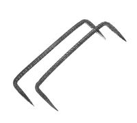 MERRYHAPY 2 pièces Clous de Fixation Robustes à Double Pointe Acier pour Menuiserie Résistants Déformation et Usage Professionnel