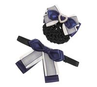 MERRYHAPY 2 pièces Filet à chignon avec pince et nœud pour femmes fixation pratique et style professionnel pour hôtesses infirmières et tenues de travail