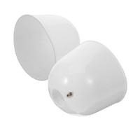 MERRYHAPY 2 pièces Kit de Caches Inférieurs de Ventilateur de Plafond Plastique Blanc Protections Anti-poussière Faciles à Installer et Durables pour Accessoires de Ventilateur Réutilisable