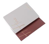 MERRYHAPY 2 Pièces Livre de Vœux de Mariage Élégant 50 Pages en Papier Offset Protège Bavures D'encre, pour Discours et Serments Publics