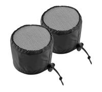 MERRYHAPY 2 pièces Lot de Cache-Filtre Ventilation pour Tente de Culture Filet Anti-Insectes Polyester avec Bande Élastique et Boucle pour Aération