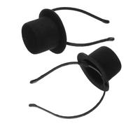 MERRYHAPY 2 Pièces Mini Top Hat Headband Légère et Confortable Accessoire Vintage pour Fête Anniversaire Halloween et Tea Party Femme