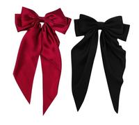 MERRYHAPY 2 pièces Pinces à Cheveux Grandes Nœuds pour Femmes et Filles Barrettes Élégantes avec Clip Métallique Solide Accessoires Cheveux Charmeurs pour Mariage Fête et Usage Quotidien
