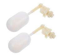 MERRYHAPY 2 pièces Valve Flotteur Automatique Abs Résistante pour Abreuvoirs Bétail Contrôle Niveau Eau pour Porcs Bovins Moutons Installation Facile Anti-débordement Usage Extérieur