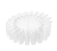 MERRYHAPY 20 Pièces Transparent Oval Nail Sample Wheel Tips Plastic Nail Polish Display Board For Manicure Salon And Versatile
