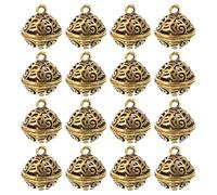 MERRYHAPY 20pcs Cloches en Alliage Or Vintage, Pendentifs Décoratifs pour Création de Bijoux et Accrochage à Divers Accessoires