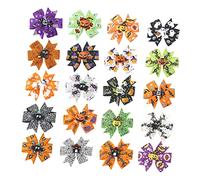 MERRYHAPY 20pièces Clips De Cheveux Halloween Pour Garçon Fille Accessoires De Costume Avec Noeuds Gros-grain Pour Fêtes Et Cosplay
