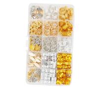 MERRYHAPY 280pièces Anneaux De Dreadlocks Et Accessoires De Cheveux Décorations Stylées Pour Tresses Boucles Et Coiffures Festives