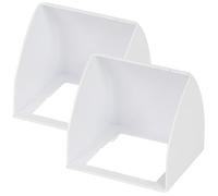 MERRYHAPY 2pcs Cache-sonnette de Porte Étanche en Abs, Protection Anti-pluie Facile à Installer pour Sonnette Extérieure et Borne de Recharge