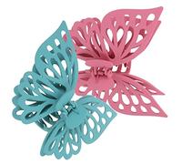 MERRYHAPY 2pièces Barrettes à Cheveux Forme De Clips Griffe Pour Femmes Accessoires Capillaires Colorés Modèle Duo De Teintes Lac Poudré