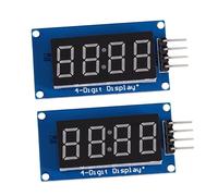 MERRYHAPY 2pièces Module Affichage Numérique à Tubes LED Luminosité Réglable Affichage Horloge Convient pour Électroniques