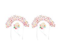 MERRYHAPY 2set Foulard De Chatte Chapeau d'anniversaire pour Petit Chien Accessoires pour Animaux De Compagnie Chapeau d'anniversaire De Chat Costume pour Animaux De Compagnie