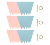MERRYHAPY 3 Pièces Bannière Triangle Pailleté pour Shower et Révélations de Décoration de Fête Polyvalente Papier Guirlande Suspendue pour Anniversaire et Festival