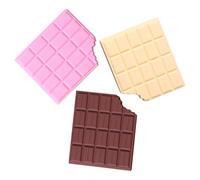 MERRYHAPY 3 Pièces Bloc-notes Créatif de Chocolat, Carnet Portable Multifonction en Pvc et Papier, Papier Lisse pour Écriture, pour École, Bureau ou Maison