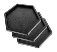 MERRYHAPY 3 pièces Bol Alimentation Reptiles Plastique Plat Hexagonal pour Nourriture et Eau Tortue Lézard Accessoire pour Reptiles Terrestres