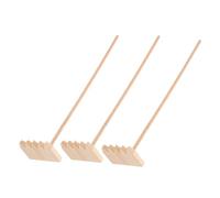 MERRYHAPY 3 Pièces Mini Bamboo Painting Rake for Zen Garden Kit Lightweight Micro-Landscape Decor Tools for Tabletop Meditation and Creative Sandbox Drawing