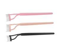 MERRYHAPY 3 Pièces Peigne à Cils Acier Inoxydable Outil Séparateur Métallique Résistant Rouille Brosse Fine pour Démêlage des Cils et Modelage des Sourcils Nettoyage Facile à Eau
