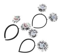 MERRYHAPY 3 Pièces Serre-tête Halloween Phosphorescent avec Chauve-souris et Fantôme Bandeaux Lumineux pour Fête et Cosplay Accessoires pour Garçon Fille et Adultes