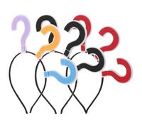 MERRYHAPY 3 pièces Serre-tête Question Mark Créatif pour Fête et Cosplay Bandeaux Cheveux Amusants Colorés Accessoires Décoratifs Confortables et Résistants pour Festivals