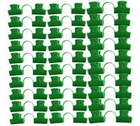 MERRYHAPY 30 pièces Clips de Fixation pour Jardin Double Tête Plastique Clips pour Film Tunnel Arceau pour Filet et Protection Plantes