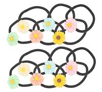 MERRYHAPY 30pièces Élastiques à Cheveux Fleurs Daisy Multicolores Accessoires De Mode Pour Filles Et Femmes