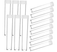 MERRYHAPY 30pièces Lot de Tubes Plastique avec Couvercle Tubes Transparents Vides pour Ranger Perles Bijoux Et Petits Objets