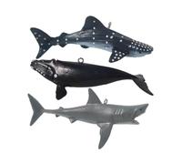 MERRYHAPY 3pièces Ornements Aquatiques Flottants Décorations Réalistes De Requins pour Aquariums Et Interactions Amusantes pour Poissons