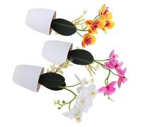 MERRYHAPY 3Pièces Plantes Artificielles Pot de Décoration Durable et Chic pour Intérieur Fausse Plante Vivante pour