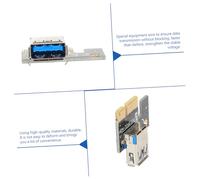 MERRYHAPY 4 Pièces Adaptateur Pci-e vers Riser Mining USB Carte Convertisseur Pci Express Noir pour Ordinateur