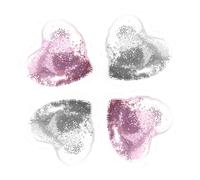 MERRYHAPY 4 Pièces Coussinets De Gel Réutilisables Pour Yeux Forme De Cœur Pour Refroidir Et Soulager La Fatigue Oculaire Rafraîchissants