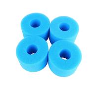 MERRYHAPY 4 pièces Lot de Colonnes Filtrantes Éponge Bleue pour Piscine Filtre Cylindrique Réutilisable et Lavable Filtration