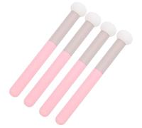 MERRYHAPY 4 pièces Pinceaux de Maquillage Correcteurs avec Éponges Champignon à Manche Applicateurs Doux Multifonctions pour Fond de Teint et Anti-ombres Usage Sec et Humide pour Femmes