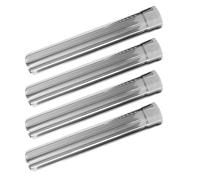 MERRYHAPY 4 Pièces Tuyaux de Cheminée Inox Tube Droit et Coude Étanches pour Poêle à Bois Chauffe-eau Camping Diamètre