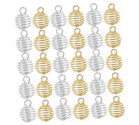 MERRYHAPY 40 Pièces Charms pour Bijoux Boule de Printemps Creuse Forme de Lanterne pour Bracelets et Boucles Oreilles Accessoires et Durables pour Création de Bijoux Femme